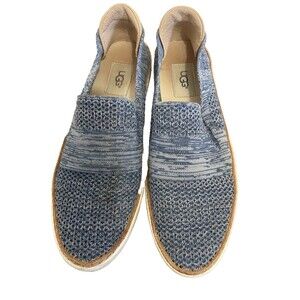 UGG Sammy Slip On Sneakers Shoes Knit Comfort Heather Blue Women’s Sz 7.5